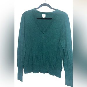 Green sweater, size XL